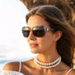 商品图片 11 | B0FZKDK786 | FEISEDY Polarized Sunglasses for Women Classic Vintage UV400 Shade | Trendy Square Wraparound Ladies Sun Glasses B0309