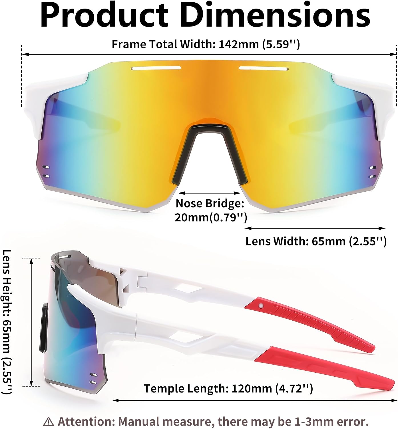 商品图片 14 | B0DB5PJ1BJ | FEISEDY Cycling Glasses Sports Sunglasses for Men Women, Youth Kids Baseball Softball Running Sunglasses B0223