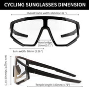 ÉÌƷͼƬ 29 | B0DFMBL68F | FEISEDY Photochromic Sports Sunglasses for Men Women Night Vision Cycling Driving Running Glasses B0233