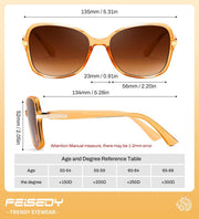 ÉÌƷͼƬ 21 | B0GT113NVN | FEISEDY Women Bifocal Sunglasses Reader UV400 Protection B0351