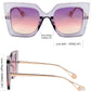 商品图片 91 | B08HVPGJW5 | FEISEDY Sunglasses Womens Trendy, Oversized Square Shades, Pearl Inlay Cat Eye Frame UV400 Protection B2625