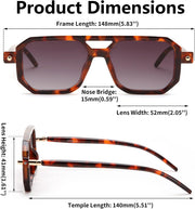 ÉÌƷͼƬ 132 | B09YTJ4FQZ | FEISEDY Vintage Square 70s Flat Aviator Sunglasses Women Men Classic Retro Stylish Frame UV400 Sunglasses B2622