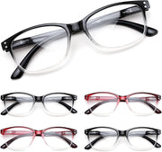 ÉÌƷͼƬ 15 | B0F7HQL9ND | FEISEDY 6/5 Pack Classic Reading Glasses Rectangular Readers B0297