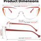 商品图片 20 | B0CGNLZQFZ | FEISEDY Women Cateye Blue Light Blocking Glasses Fake Nerd Clear Computer Eyewear TR Fashion Frame B0040