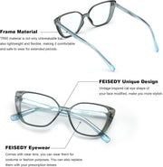 ÉÌƷͼƬ 4 | B0CTQL71PM | FEISEDY Cat Eye Blue Light Glasses for Women Anti Glare Eyestrain Computer Game Glasse B0123