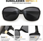 ÉÌƷͼƬ 4 | B0FZKDK786 | FEISEDY Polarized Sunglasses for Women Classic Vintage UV400 Shade
