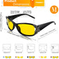 商品图片 76 | B081YY5RM3 | FEISEDY Classic Womens Night Glasses Driving Anti Glare Wrap Around Yellow Sunglasses B2548