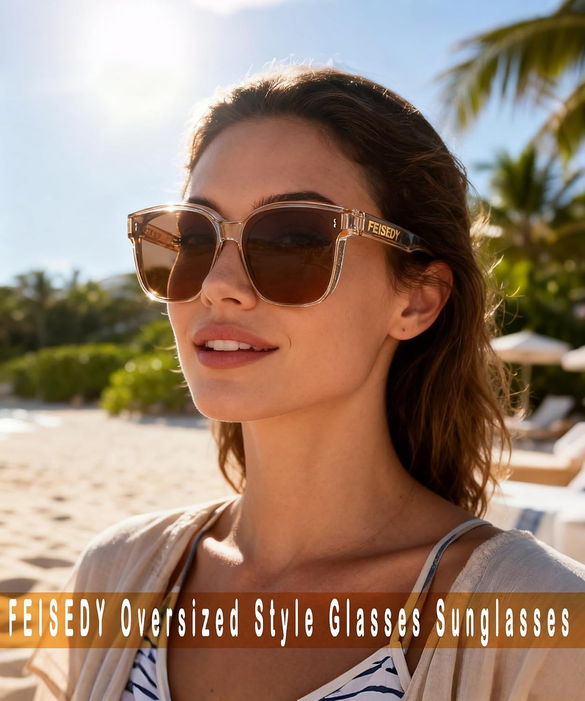 ÉÌƷͼƬ 2 | B0DS5D4WB4 | FEISEDY Sunglasses That Fit Over Glasses for Women Men UV400 B0269