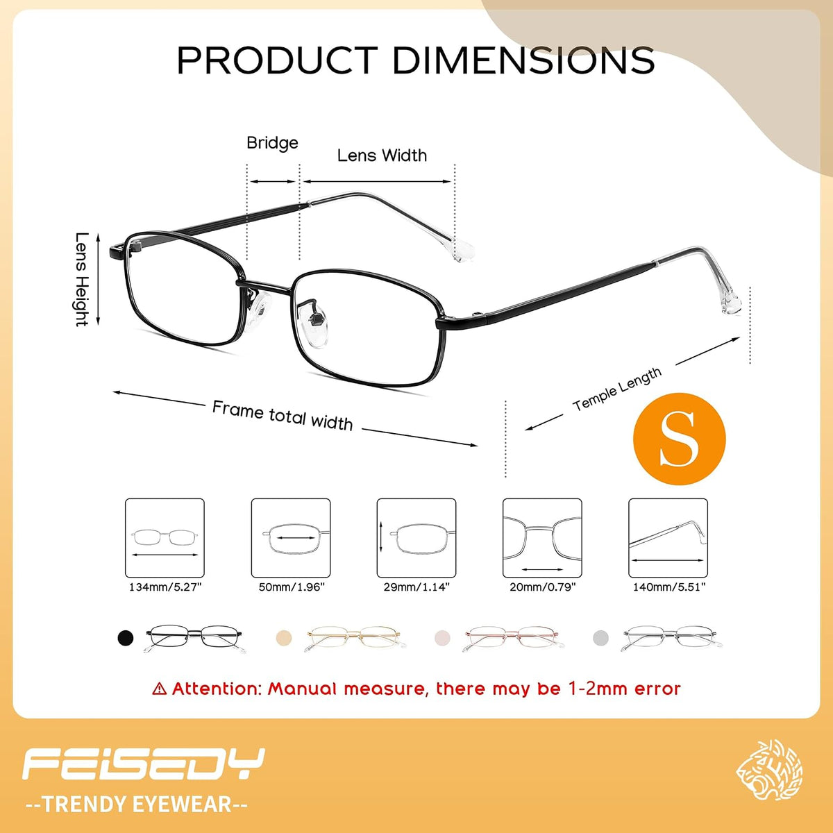 ÉÌƷͼƬ 20 | B0DQ3B3RQP | FEISEDY Vintage Blue Light Glasses for Women Metal Y2K Rectangle Glasses Gold Silver Fake Nerd Eyewear Frame B0271