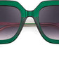 商品图片 16 | B08HVPGJW5 | FEISEDY Sunglasses Womens Trendy, Oversized Square Shades, Pearl Inlay Cat Eye Frame UV400 Protection B2625