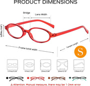 ÉÌƷͼƬ 34 | B0DKNKBFBX | FEISEDY Y2K Retro Oval Nerd Blue Light Glasses for Women B0258