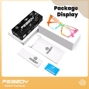 ÉÌƷͼƬ 22 | B0DGX4KTLX | FEISEDY Fashion Cat Eye Blue Light Blocking Glasses for Women Fake Retro Eyeglasses Oversized Stylish Eyewear Frame B0240