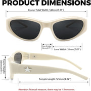 ÉÌƷͼƬ 13 | B0CBTG9FHB | FEISEDY Y2K Wrap Around Fashion Sunglasses for Women Men Trendy Futuristic 2000s Accessories Oval Sunglasses B1088