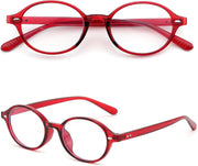 ÉÌƷͼƬ 62 | B0DJ4YNFXZ | FEISEDY Vintage Oval Blue Light Glasses for Women Men Stylish Lightweight 90s Eyeglasses Fake Nerd Y2k Eyewear Frame B0242