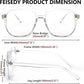 商品图片 35 | B0C6ZZXZ3F | FEISEDY Blue Light Glasses for Women Men Oversized Pilot Lightweight B2866