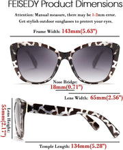 ÉÌƷͼƬ 61 | B07M9V125F | FEISEDY Polarized Vintage Sunglasses American Womens Square Jackie O Cat Eye Sunglasses B2451
