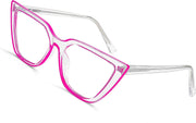 Rose Red / 51 Millimeters | B0BHT34P88 | FEISEDY Women Cat Eye Blue Light Blocking Glasse Frame Fake Nerd Clear Square Computer Eyewear Anti Eyestrain B2353