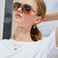 商品图片 107 | B079GT4RXH | FEISEDY Polarized Women Square Sunglasses Sparkling Composite Shiny Frame B2289
