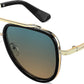 Gradient Green-yellow Lenses 05 / 55 Millimeters | B0CF2799D7 | FEISEDY Aviator Sunglasses Men Women, Square Retro 70s Vintage Classic Frame, UV400 Driving Fishing Golf Hiking B0036