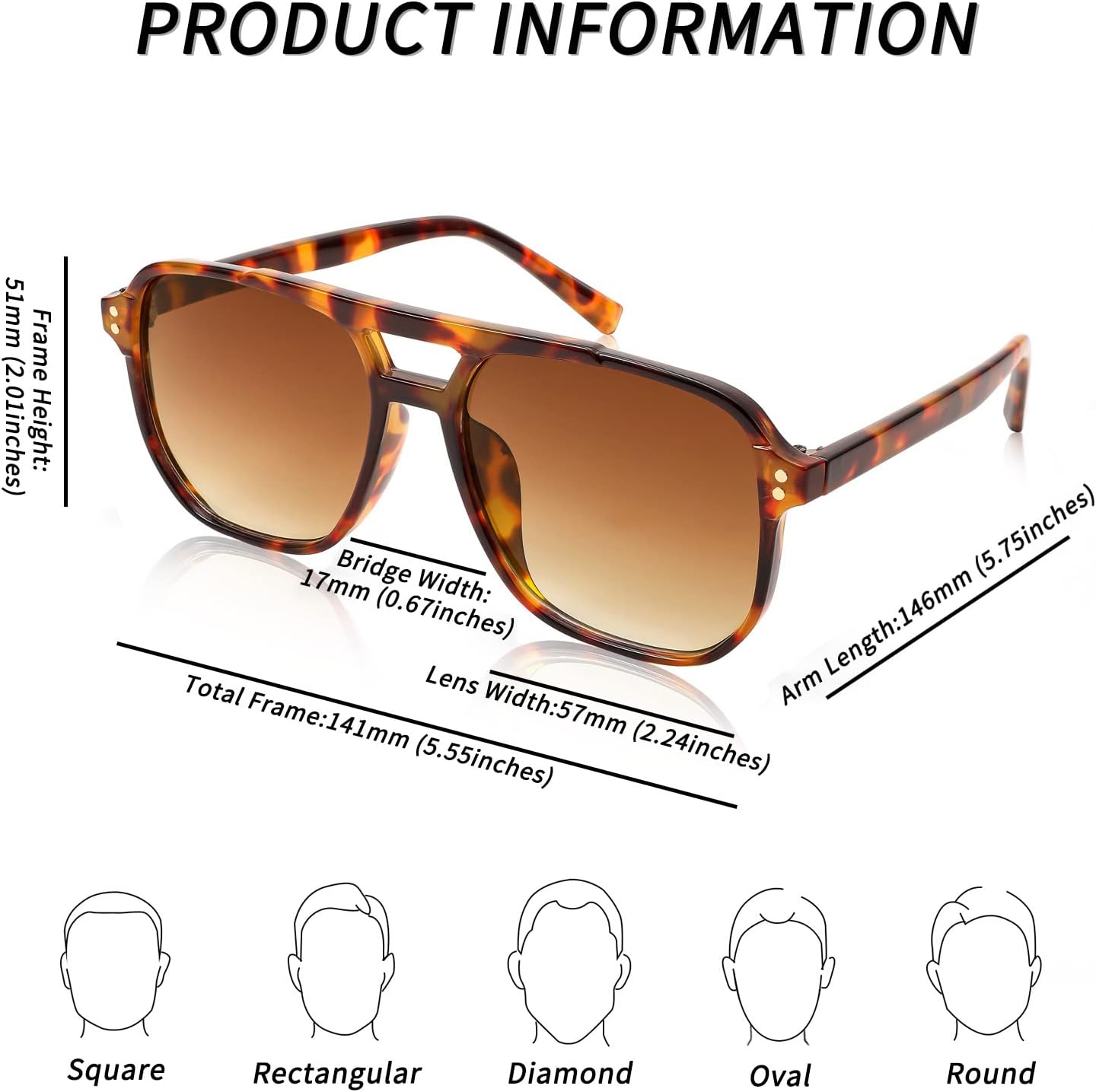 商品图片 25 | B09J8999GR | FEISEDY Retro Square Aviator Sunglasses Women Men 70s Vintage Trendy Plastic Frame Sun Glasses B2835