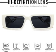 ÉÌƷͼƬ 4 | B0BP7NZR55 | FEISEDY Small Fashion Square Sunglasses for Women Men 90s Vintage Rectangle Sunglasses B2972