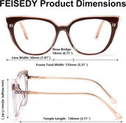 ÉÌƷͼƬ 26 | B0D5XLRPP2 | FEISEDY Cat Eye Blue Light Blocking Glasses for Women Anti Eyestrain & UV B0182