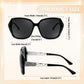 商品图片 65 | B079GT4RXH | FEISEDY Polarized Women Square Sunglasses Sparkling Composite Shiny Frame B2289