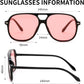商品图片 42 | B0H1WCGC42 | FEISEDY Retro Square Aviator Sunglasses Women Men Double Bridge B0443