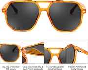 ÉÌƷͼƬ 18 | B0H71K72HH | FEISEDY Retro Aviator Sunglasses for Women Men 70s Square Sun Glasses B0281