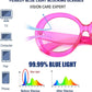 商品图片 18 | B0CQ26NQZS | FEISEDY Oversized Blue Light Blocking Glasses Women Men Retro Big Round Frame Eyewear Clear Lens Computer Glasses B2997
