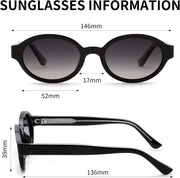 ÉÌƷͼƬ 12 | B0H1WBQD3Y | FEISEDY Retro Oval Y2K Polarized Sunglasses for Women Men B0442