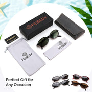 ÉÌƷͼƬ 18 | B0GY44LNSR | FEISEDY Retro Polarized Oval Sunglasses Women Men UV400 Protection B0447