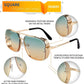商品图片 45 | B09SDC5BD5 | FEISEDY Sunglasses Mens Women Vintage Pilot Square Trendy Metal Steampunk Fishing Driving Sun Glasses B2894