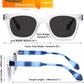 商品图片 26 | B0D7CC769X | FEISEDY Retro Square Sunglasses Women Men Trendy Rectangle Thick Frame Shades Classic Designer Sun Glasses B0198