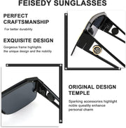 ÉÌƷͼƬ 35 | B09L4V27YS | FEISEDY Square Oversized Sunglasses for Men Women Flat Top B2765