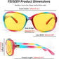 商品图片 59 | B081YY5RM3 | FEISEDY Classic Womens Night Glasses Driving Anti Glare Wrap Around Yellow Sunglasses B2548