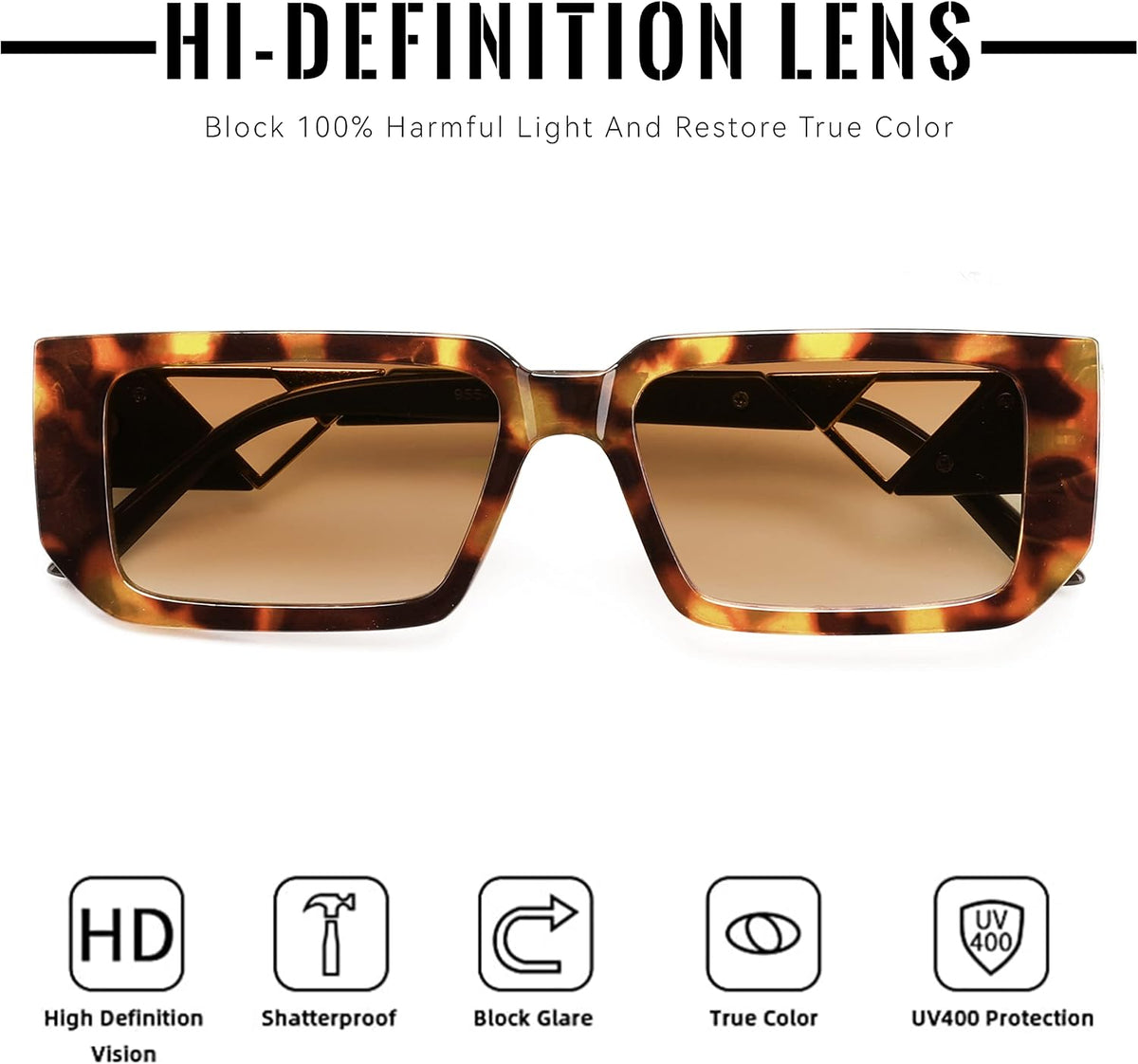 ÉÌƷͼƬ 11 | B0BP7NZR55 | FEISEDY Small Fashion Square Sunglasses for Women Men 90s Vintage Rectangle Sunglasses B2972