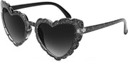002 Silver-flash | Gradient Grey Lens / 53 Millimeters | B0B8QXYZR9 | FEISEDY Love Heart Shaped Sunglasses for Women Trendy Retro Cat Eye Mod Style Stylish Glasses B2336