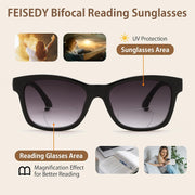ÉÌƷͼƬ 3 | B0GT8FYMN9 | FEISEDY Bifocal Reading Sunglasses for Women, Trendy Sunglasse Readers, Outdoor Reader Sun Glasses, UV400 Protection B0354