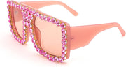 ÉÌƷͼƬ 30 | B09YHJ846J | FEISEDY Square Diamond Sunglasses for Women Retro Fashion Shiny Rhinestone Sun Glasses B2916