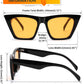 商品图片 144 | B0C5378735 | FEISEDY Vintage Square Cat Eye Sunglasses Women Trendy Cateye Sunglasses B2473