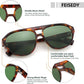 商品图片 3 | B0C56XTXBV | FEISEDY Sunglasses Women Men Polarized, Small 70s Aviator Frame, Retro Vintage Sun Glasses B2373