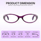 商品图片 5 | B0GQGH2F9W | FEISEDY 3 Pack Oval Reading Glasses Women Blue Light with Rhinestone B0375