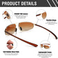 商品图片 27 | B0D22TVRVN | FEISEDY Vintage Sunglasses Men Polarized, Aviator Metal Frame Lightweight, Driving Fishing Running B0057
