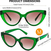 ÉÌƷͼƬ 24 | B0GVF3CZ9N | FEISEDY Cat eye Sunglasses Polarized and Retro Stylish for Women Men B0428
