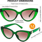 商品图片 24 | B0GVF3CZ9N | FEISEDY Cat eye Sunglasses Polarized and Retro Stylish for Women Men B0428