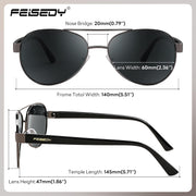 ÉÌƷͼƬ 37 | B0BXXC6Y74 | FEISEDY Classic Aviator Sunglasses for Women Pilot Polarized Sunglasses Men UV400 Protection for Driving Fishing Golf B4109