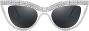 ÉÌƷͼƬ 40 | B0BZ7YMM4F | FEISEDY Oversized Women Cat Eye Rhinestone Sunglasses Costume Party B2360