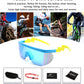 商品图片 71 | B096SD9GGG | FEISEDY Oversized Mirror Shield Sport 80s Sunglasses Ski Goggles Flat Top One Piece Futuristic Visor Women Men B2522