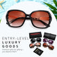 商品图片 58 | B079GT4RXH | FEISEDY Polarized Women Square Sunglasses Sparkling Composite Shiny Frame B2289